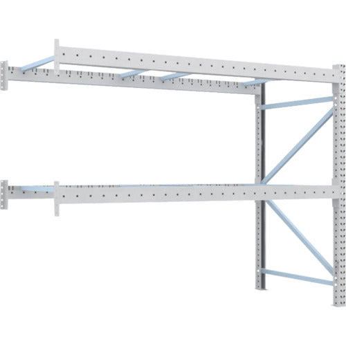 【取寄品】 ＴＲＵＳＣＯ 重量パレットラック１トン２３００×１１００×Ｈ２０００ ２段 連結 1D-20B23-11-2B 【送料都度見積】