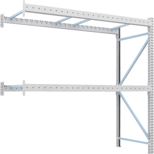 【取寄品】 ＴＲＵＳＣＯ 重量パレットラック１トン２５００×１０００×Ｈ２５００ ２段 連結 1D-25B25-10-2B 【送料都度見積】