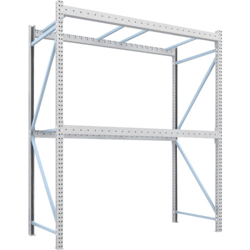 【取寄品】 ＴＲＵＳＣＯ パレットラック１トン２５００Ｘ１１００ＸＨ３０００ ２段 単体 1D-30B25-11-2 【送料都度見積】