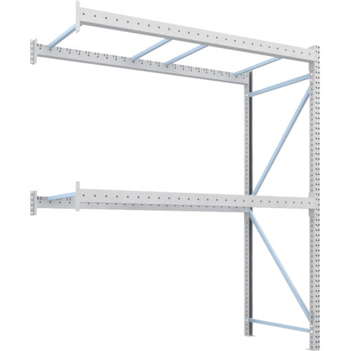 【取寄品】 ＴＲＵＳＣＯ パレットラック１トン２５００Ｘ１１００ＸＨ３０００ ２段 連結 1D-30B25-11-2B 【送料都度見積】