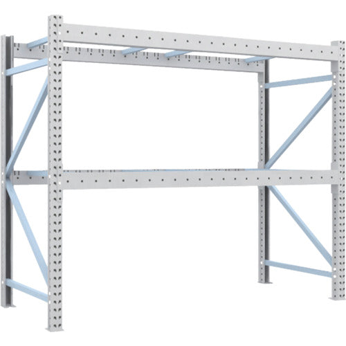 【取寄品】 ＴＲＵＳＣＯ 重量パレットラック２トン２３００×１０００×Ｈ２０００ ２段 単体 2D-20B23-10-2 【送料都度見積】