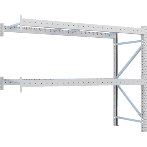 【取寄品】 ＴＲＵＳＣＯ 重量パレットラック２トン２５００×９００×Ｈ２０００ ２段 連結 2D-20B25-09-2B 【送料都度見積】