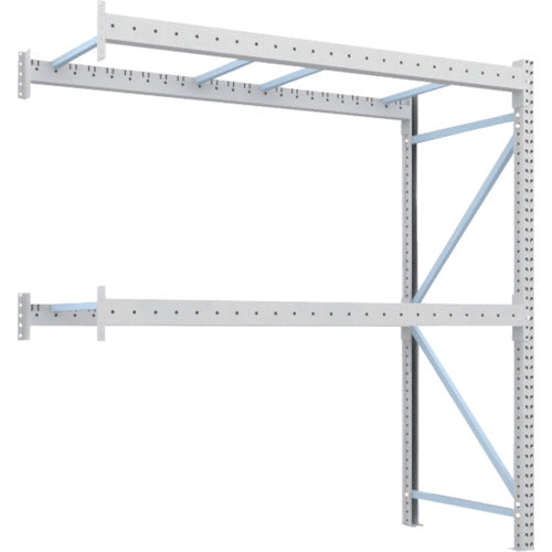 【取寄品】 ＴＲＵＳＣＯ 重量パレットラック２トン２３００×１０００×Ｈ２５００ ２段 連結 2D-25B23-10-2B 【送料都度見積】