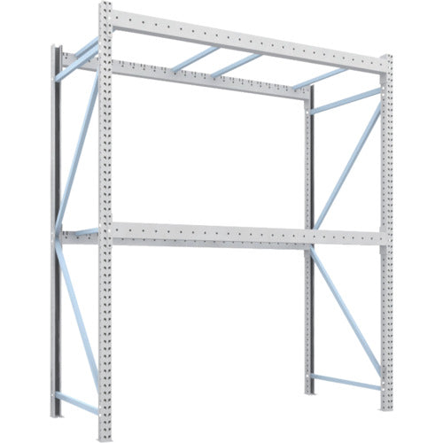 【取寄品】 ＴＲＵＳＣＯ パレットラック２トン用２５００Ｘ１１００ＸＨ３０００ ２段 単体 2D-30B25-11-2 【送料都度見積】