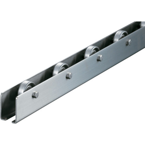 ＴＲＵＳＣＯ ホイールコンベヤ ＳＵＳ製Φ３８Ｘ１２ Ｐ１００ＸＬ３０００ V-38SUS-100-3000