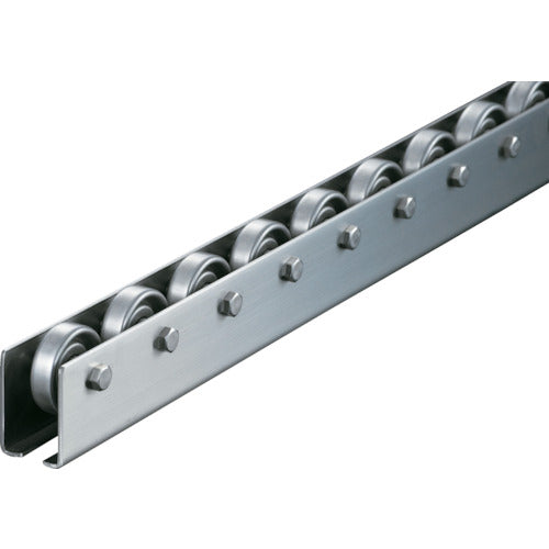 ＴＲＵＳＣＯ ホイールコンベヤ ＳＵＳ製Φ３８Ｘ１２ Ｐ５０ＸＬ２０００ V-38SUS-50-2000