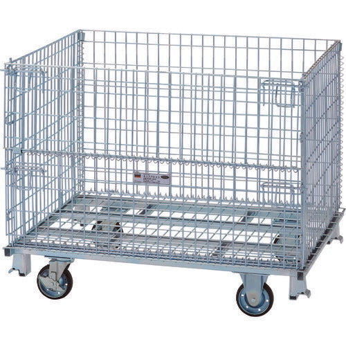 ＴＲＵＳＣＯ　ネットパレット車輪付　間口１２００Ｘ奥行１０００Ｘ高さ９９３　７００ｋｇ TNP-4NS
