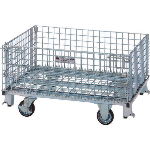 ＴＲＵＳＣＯ　ネットパレット車輪付　間口１０００Ｘ奥行８００Ｘ高さ５７０　５００ｋｇ用 TNP-6NS