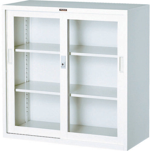 ＴＲＵＳＣＯ スタンダード書庫（Ｄ４００） ガラス引違 ８８０ＸＨ８８０ Ｗ色 W303G