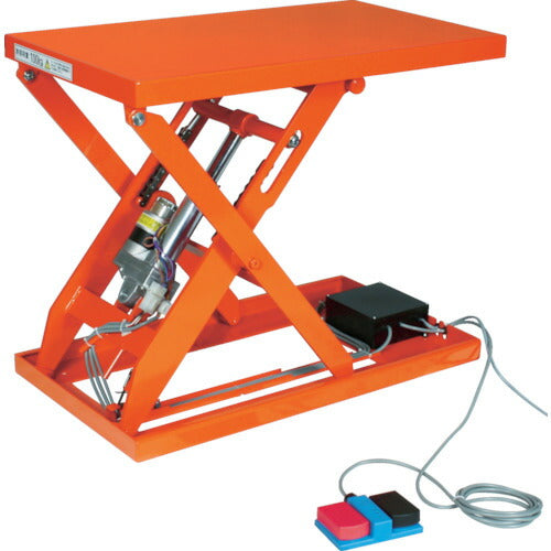 ＴＲＵＳＣＯ　テーブルリフト１０００ｋｇ電動Ｂねじ１００Ｖ　６５０×１０５０ｍｍ HDL-L100610V-12