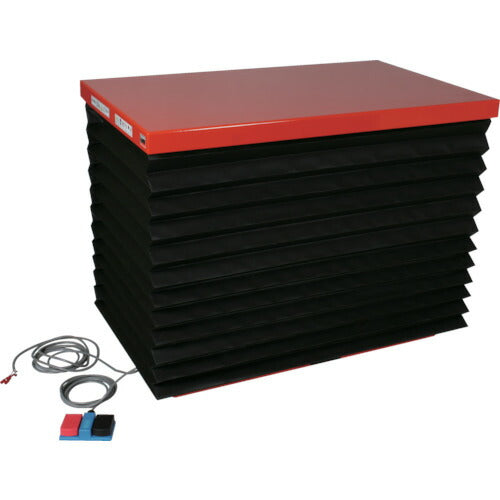 ＴＲＵＳＣＯ　スーパーＦＡリフター１０００ｋｇ　電動式　１２００Ｘ６５０　蛇腹付 HFA-100-0612J