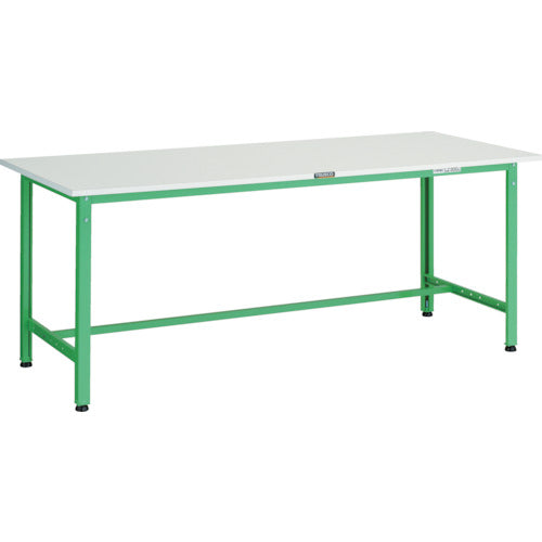 ＴＲＵＳＣＯ　軽荷重作業台（３００ｋｇ）ＡＥ型　１８００Ｘ７５０ＸＨ７４０　基本タイプ　ヤンググリーン色 AE-1800 YG