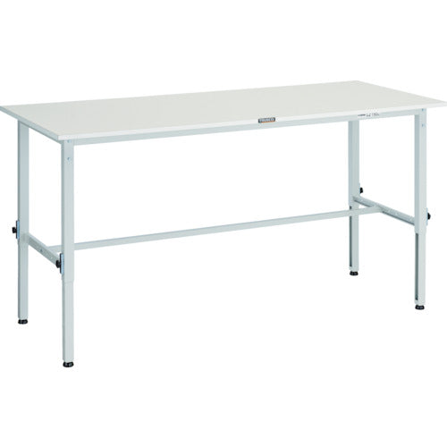 ＴＲＵＳＣＯ　軽荷重作業台高さ調節式（１５０ｋｇ）ＡＥＭ型　１５００Ｘ６００ＸＨ６５０～９５０　基本タイプ　ホワイト色 AEM-1560 W