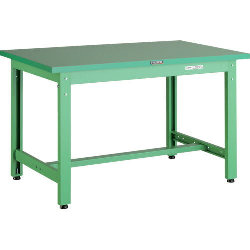 ＴＲＵＳＣＯ　中荷重作業台（８００ｋｇ）ＧＷ型　１２００Ｘ６００ＸＨ７４０　基本タイプ　ヤンググリーン色 GWP-1260 YG