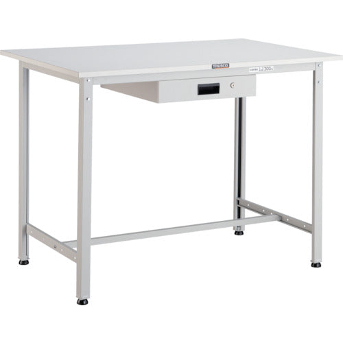 ＴＲＵＳＣＯ　軽荷重立作業台（３００ｋｇ）ＨＡＥ型　９００Ｘ６００ＸＨ９００　薄型１段引出付　ホワイト色 HAE-0960UDK1 W