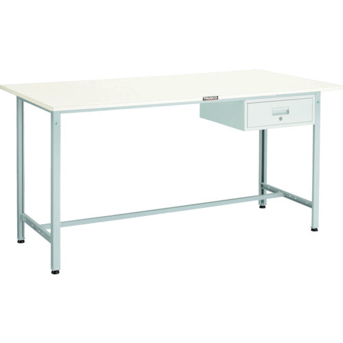 ＴＲＵＳＣＯ　軽荷重立作業台（３００ｋｇ）ＨＡＥ型　１８００Ｘ９００ＸＨ９００　１段引出付　ホワイト色 HRAE-1809F1 W