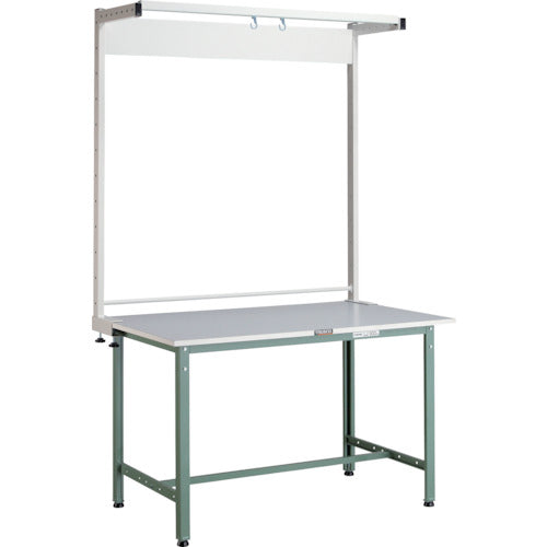 ＴＲＵＳＣＯ　軽荷重作業台（３００ｋｇ）ＡＥ型　９００Ｘ６００ＸＨ１９４８（全高）　ツールハンガー付　グリーン色 RAE-0960THN