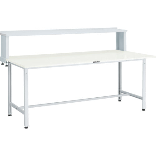 ＴＲＵＳＣＯ　軽荷重作業台（３００ｋｇ）ＡＥ型　１８００Ｘ９００ＸＨ１０４４（全高）　上棚付　ホワイト色 RAE-1809YURB W