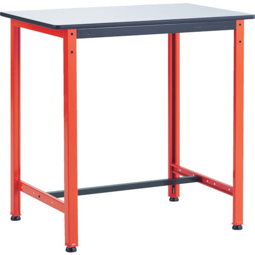 ＴＲＵＳＣＯ　軽荷重立作業台（３００ｋｇ）ＴＦＡＥ型　９００Ｘ６００ＸＨ９００　基本タイプ　オレンジ色 TFAE-0960