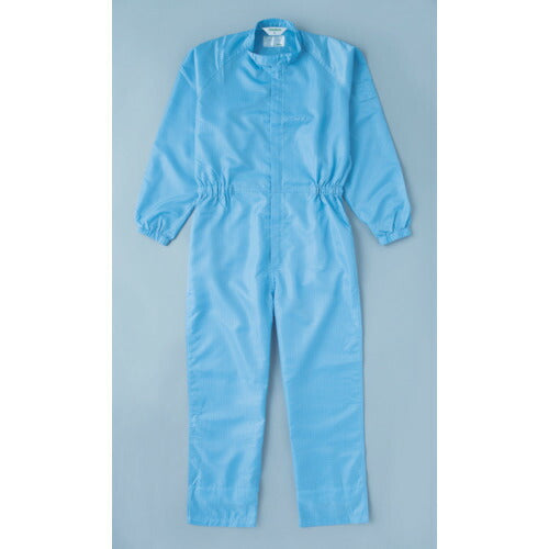 ＴＲＵＳＣＯ 制電糸グリッド仕様フード無つなぎ服 ブルー Ｌ TCOG-B-L