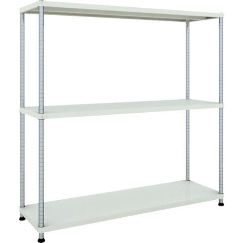 ＴＲＵＳＣＯ　スチールラック　フェニックスラック　１５００Ｘ４５０　３段　Ｗ色　抗菌粉体塗装 PER-5543-W