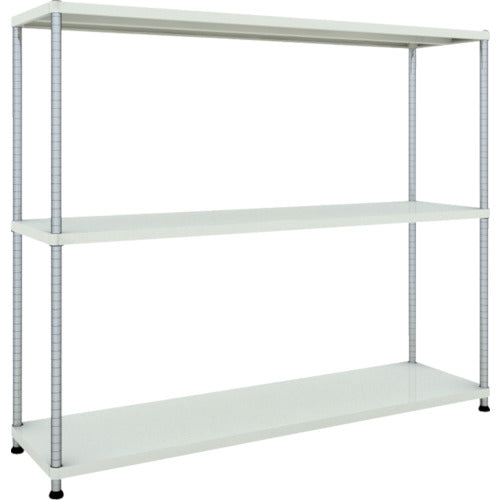 ＴＲＵＳＣＯ　スチールラック　フェニックスラック　１８００Ｘ４５０　３段　Ｗ色　抗菌粉体塗装 PER-5643-W