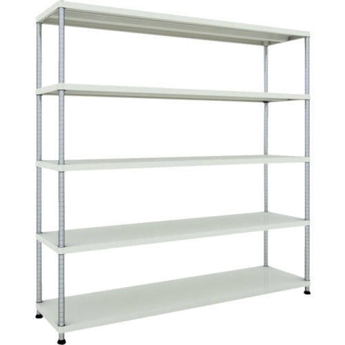 【取寄品】 ＴＲＵＳＣＯ スチールラック フェニックスラック １８００Ｘ４５０ ５段 Ｗ色 抗菌粉体塗装 PER-6645-W 【送料都度見積】