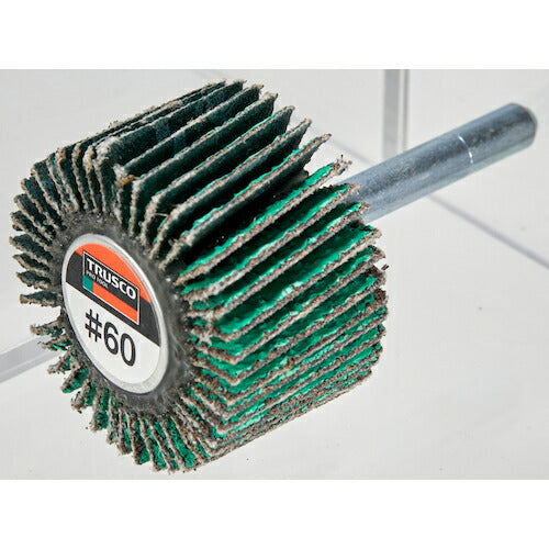 ＴＲＵＳＣＯ　超研削フラップホイール　外径４０Ｘ幅２５Ｘ軸径６　＃Ｚ４０　５個入 HF4025Z-40