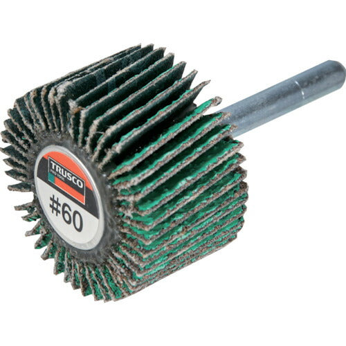 ＴＲＵＳＣＯ　超研削フラップホイール　外径４０Ｘ幅２５Ｘ軸径６　＃Ｚ６０　５個入 HF4025Z-60