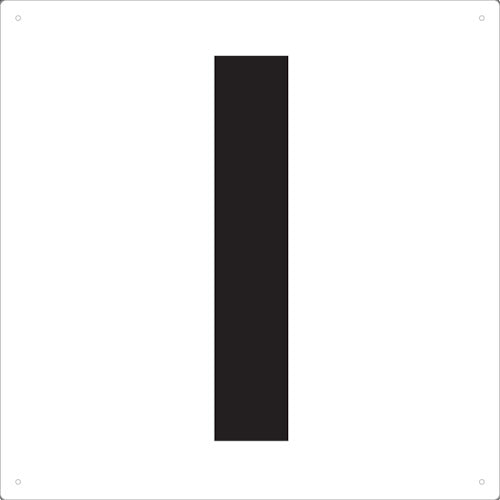 ＴＲＵＳＣＯ　表示板　アルファベット「Ｉ」　４２０Ｘ４２０ TAEH-I
