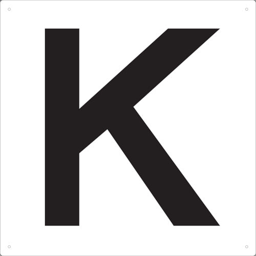 ＴＲＵＳＣＯ　表示板　アルファベット「Ｋ」　４２０Ｘ４２０ TAEH-K