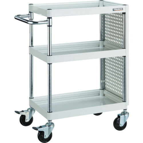 【取寄品】 ＴＲＵＳＣＯ ツールワゴン ファルコンワゴン ７５０Ｘ５００ パネル付 ヤンググリーン FAW-973P-YG 【送料都度見積】