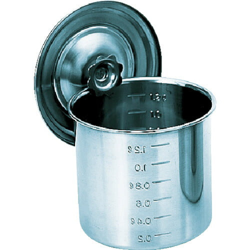 ＴＲＵＳＣＯ　ステンレスポット蓋付　９０ｘ９０　０．５５Ｌ　手ナシ TSH-4609