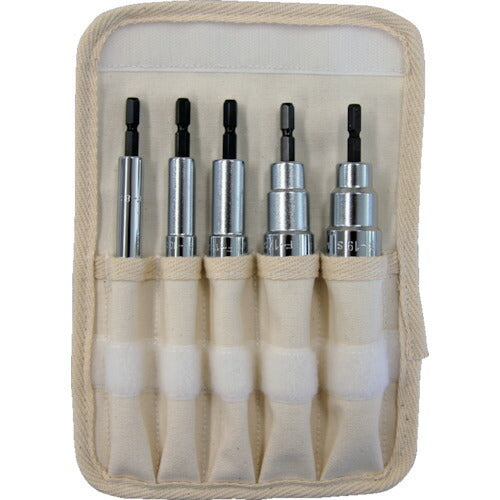 ＴＲＵＳＣＯ　電動ドライバーソケットセット　ショート　８・１０・１３・１７・１９ TEF-5S-SET
