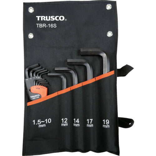 ＴＲＵＳＣＯ　ボールポイント六角棒レンチセット（標準タイプ）１６本入 TBR-16S