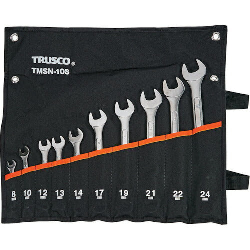 ＴＲＵＳＣＯ コンビネーションスパナセット（パネルタイプ） （１０本組） TMSN-10S