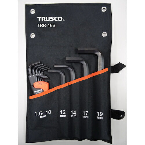 ＴＲＵＳＣＯ　六角棒レンチセット（標準タイプ）１６本入 TRR-16S