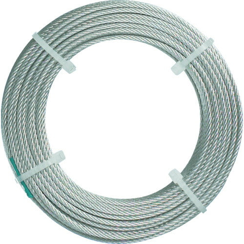 ＴＲＵＳＣＯ　ステンレスワイヤロープ　ナイロン被覆　Φ１．５（２．０）ｍｍＸ３０ CWC-15S30