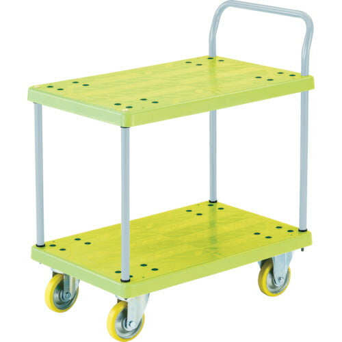 ＴＲＵＳＣＯ　帯電防止性グランカート　２段片袖　８００×５３５　均等荷重３００ｋｇ TP-E804