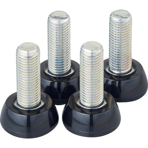 ＴＲＵＳＣＯ　スチール製ワゴン用アジャスターセット　ツールワゴン　フェニックスワゴン用　Ｍ１６　４本入 PEW-M16AJ-SET