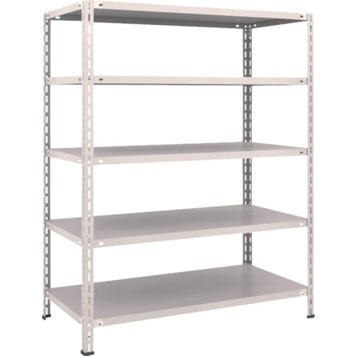 ＴＲＵＳＣＯ　スチールラック　軽量棚　中棚ボルトレス型１２００Ｘ６００Ｘ１５００　５段　ネオグレー L54W-15(NG)