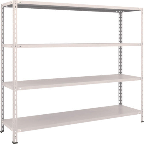ＴＲＵＳＣＯ　スチールラック　軽量棚　中棚ボルトレス型１８００Ｘ４５０Ｘ１５００　４段　ネオグレー L56X-14(NG)