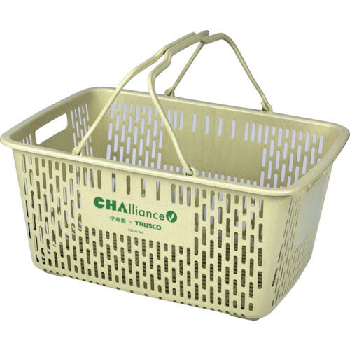 ＴＲＵＳＣＯ　ＣＨＡｌｌｉａｎｃｅ　茶がら入り　買い物かご　３０Ｌ TSB-30-GN