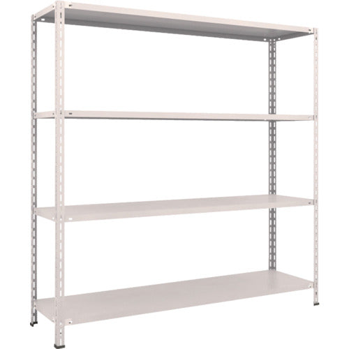 ＴＲＵＳＣＯ　スチールラック　軽量棚　中棚ボルトレス型１８００Ｘ４５０Ｘ１８００　４段　ネオグレー L66X-14(NG)