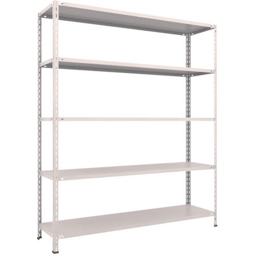 ＴＲＵＳＣＯ　スチールラック　軽量棚　中棚ボルトレス型１８００Ｘ４５０Ｘ２１００　５段　ネオグレー L76X-15(NG)