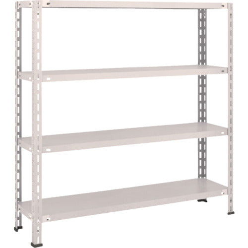 ＴＲＵＳＣＯ　スチールラック　軽量棚　中棚ボルトレス型１２００Ｘ３００Ｘ１２００　４段　ネオグレー L44V-14(NG)