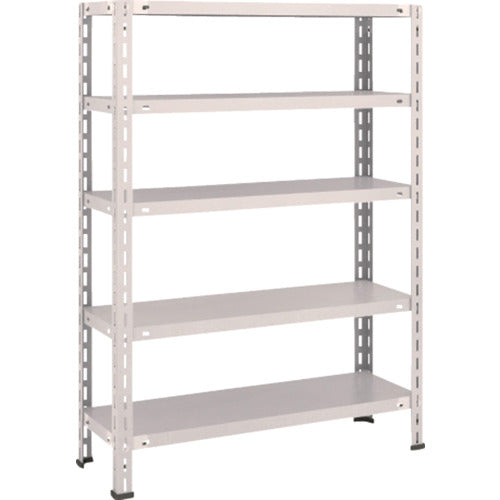 ＴＲＵＳＣＯ　スチールラック　軽量棚　中棚ボルトレス型　８７５Ｘ３００Ｘ１２００　５段　ネオグレー L43V-15(NG)
