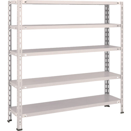 ＴＲＵＳＣＯ　スチールラック　軽量棚　中棚ボルトレス型１２００Ｘ３００Ｘ１２００　５段　ネオグレー L44V-15(NG)