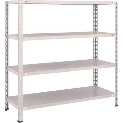 ＴＲＵＳＣＯ　スチールラック　軽量棚　中棚ボルトレス型１２００Ｘ４５０Ｘ１２００　４段　ネオグレー L44X-14(NG)