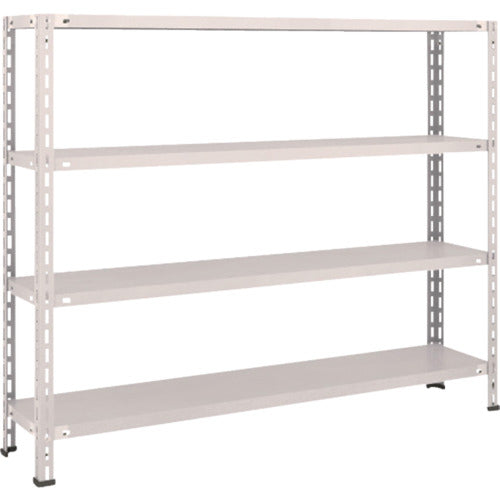 ＴＲＵＳＣＯ　スチールラック　軽量棚　中棚ボルトレス型１５００Ｘ３００Ｘ１２００　４段　ネオグレー L45V-14(NG)